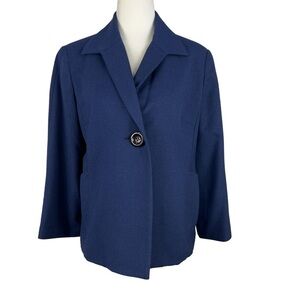 KASPER SPORTSWEAR PETITE OVERSIZED WOOL BLEND WOMEN'S BLAZER/JACKET